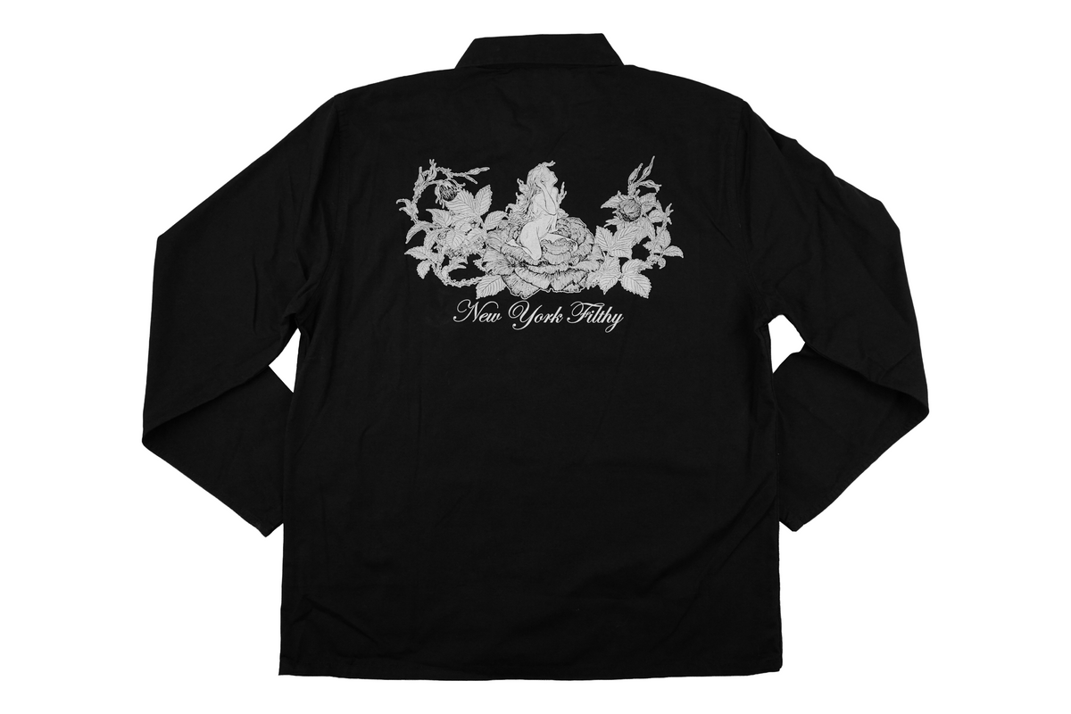 Rose Chore Jacket - Black