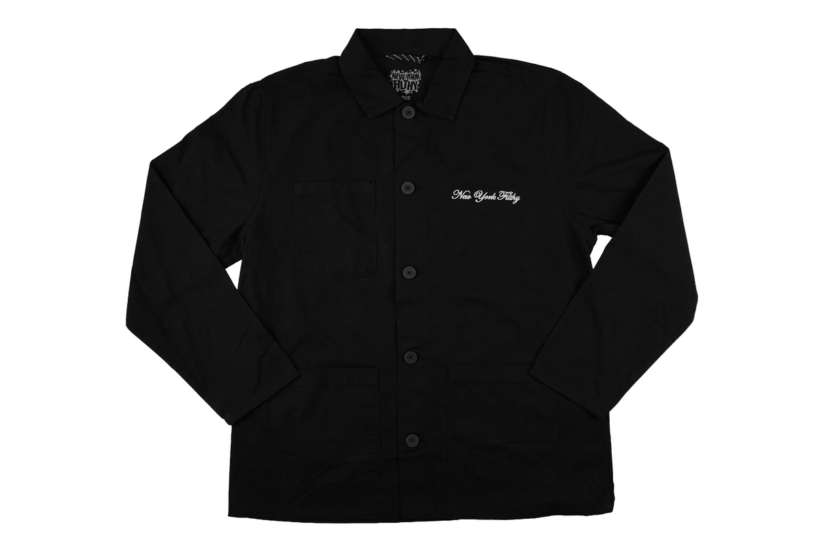 Rose Chore Jacket - Black