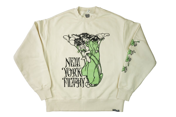Fleur Crewneck- Ecru