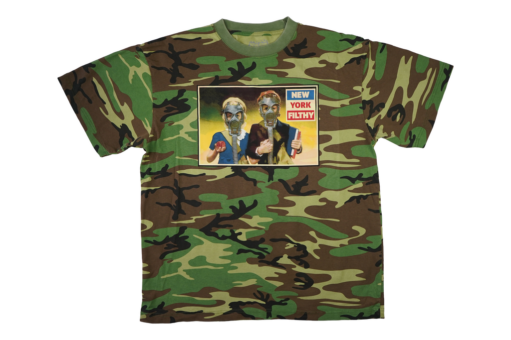 Gas Masks Tee - Woodland Camo