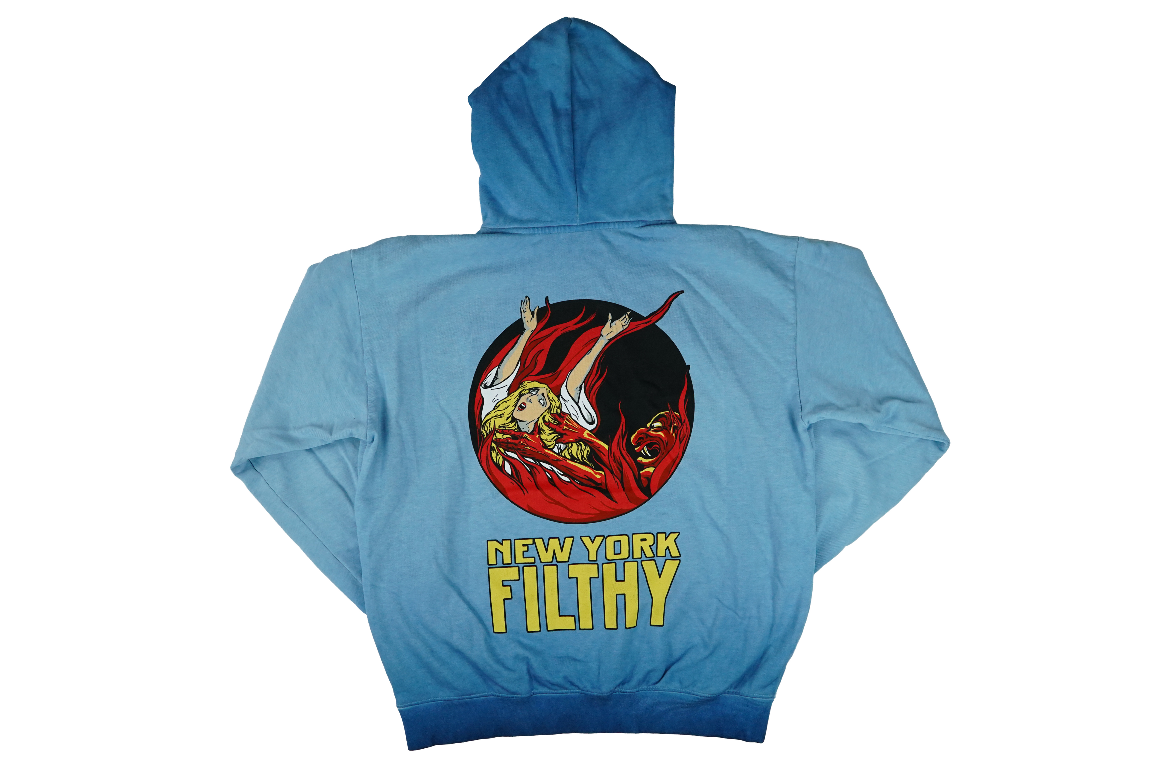 Pullover Hoodie- Blue Haze Oil Wash