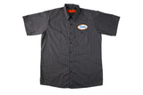 Mechanic Button Up Shirt- Charcoal/Black/White