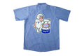 Mechanic Button Up Shirt- Blue/White