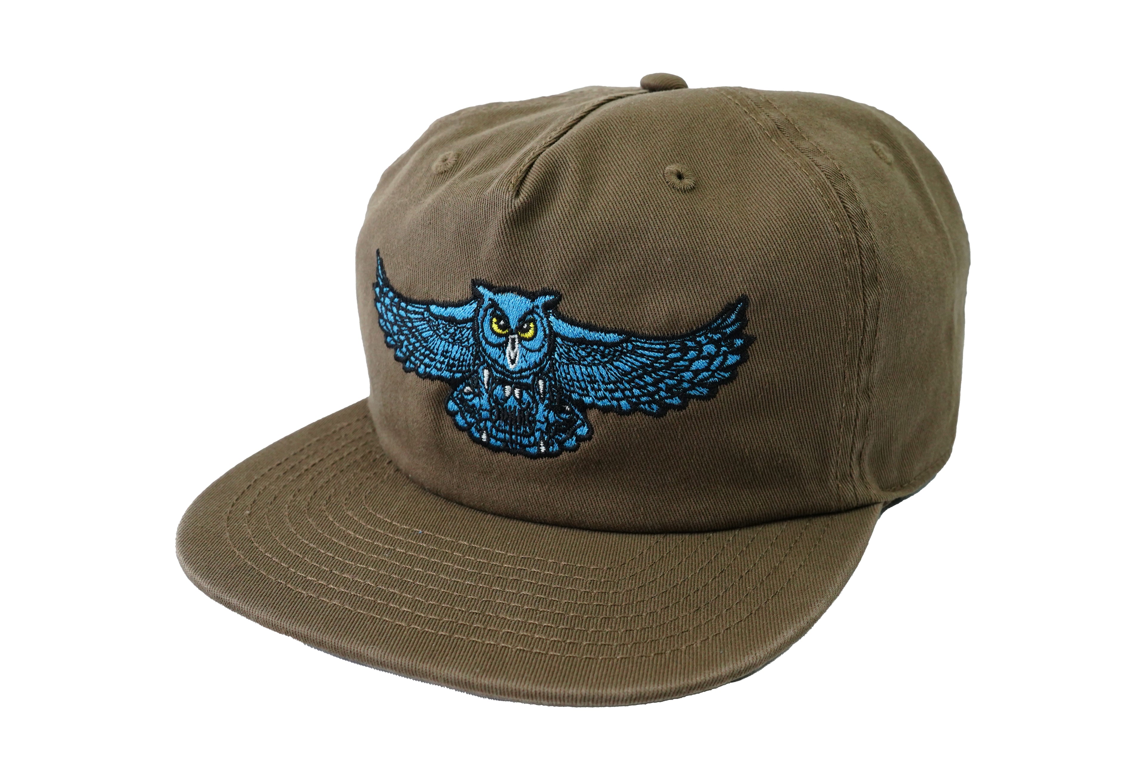 Owl 5 Panel Hat - Walnut
