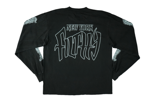 Rabbit Longsleeve Shirt- Vintage Black
