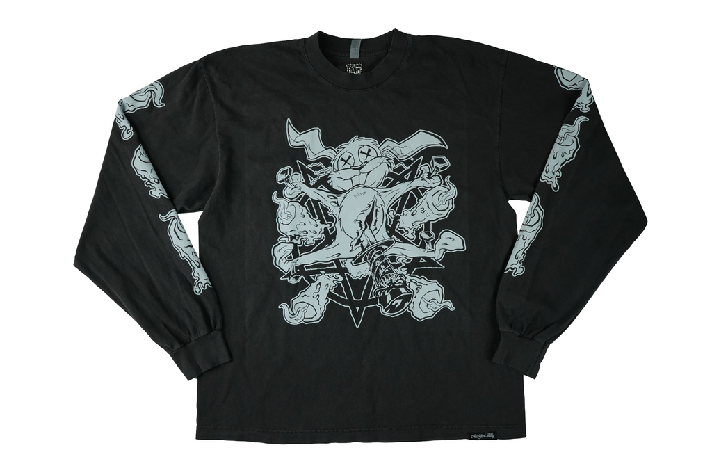 Rabbit Longsleeve Shirt- Vintage Black