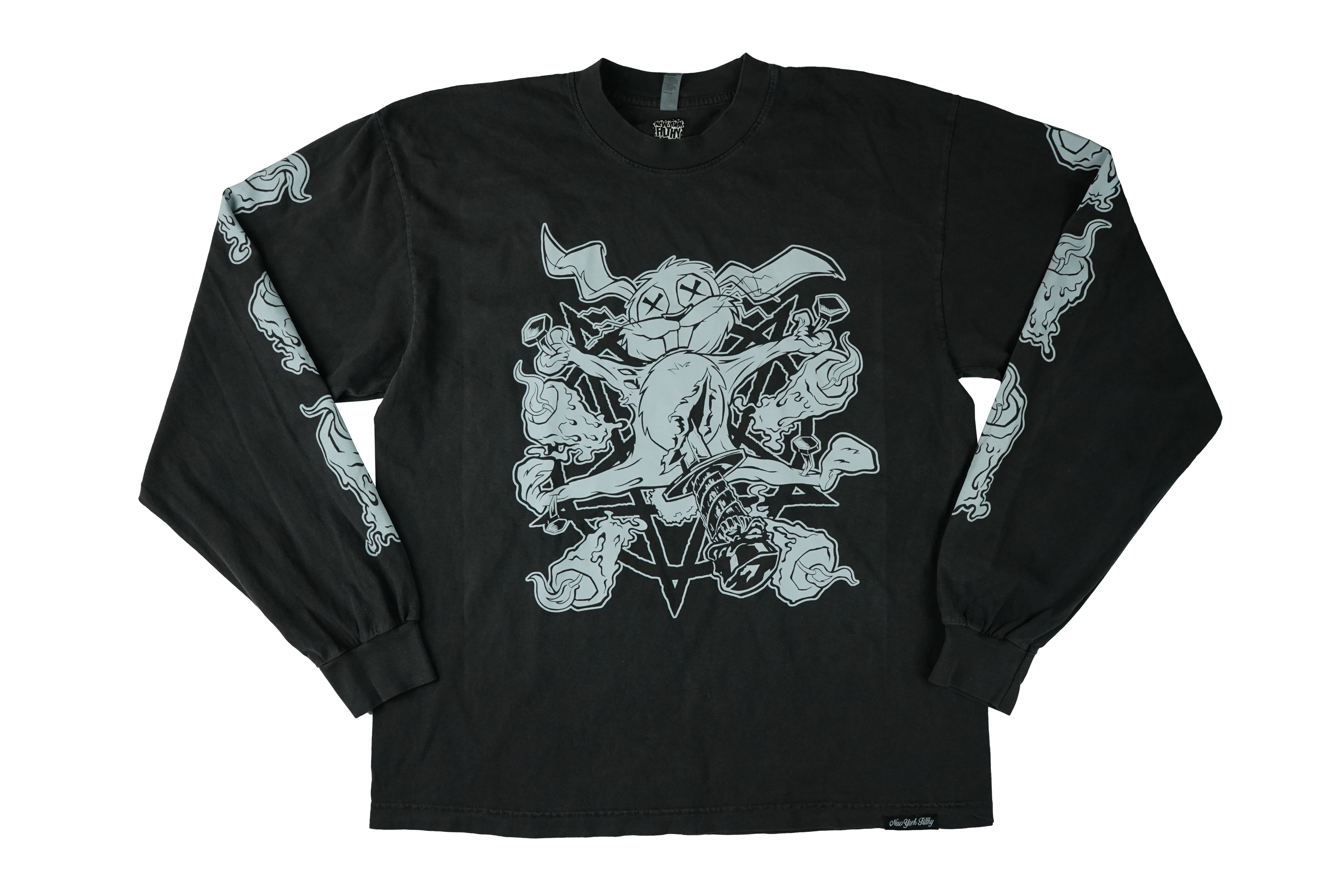 Rabbit Longsleeve Shirt- Vintage Black