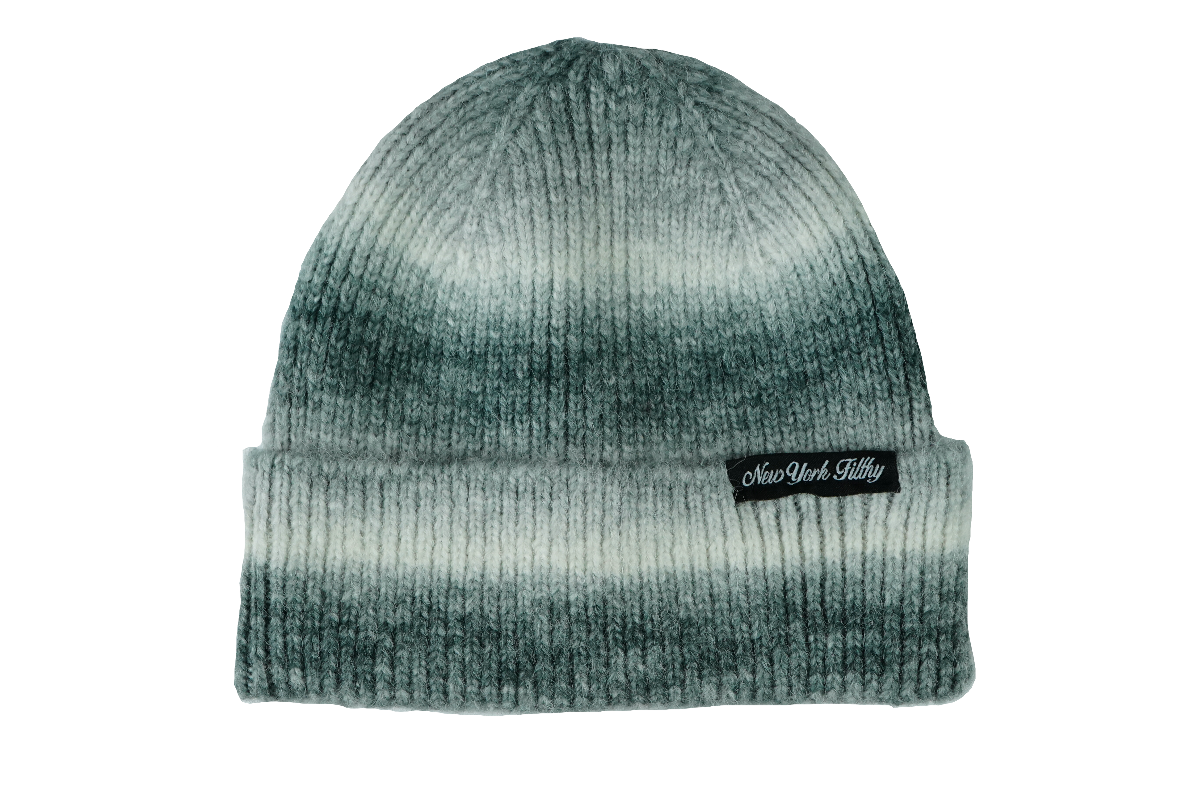 Script Dyed Beanie - Grey/ White