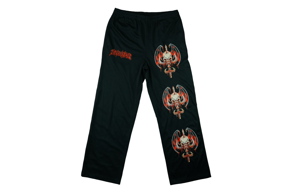 Skull Athletic Pants - Black