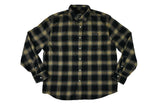 Throne Button Up Flannel Shirt- Black/Tan