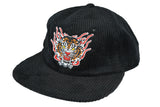 Tiger 6 Panel Hat - Black