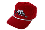 Wolf 5 Panel Hat - Red
